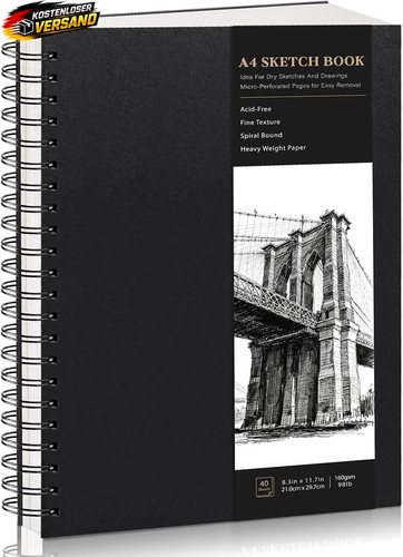 Skizzenbuch seiten profi - a4, 80