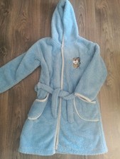 Bademantel Hellblau Mit