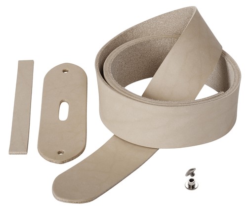 Blankleder gürtelrohling mit - blankleder,