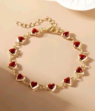 Armband Damen Frauen Herz Gold Silber Modeschmuck