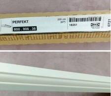 Faktum IKEA Ädel Kranzleiste 220 x 6 x 2,5 cm WEIẞ CREMEWEISS 800.906.38 OVP #24