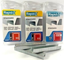 2x 1080 Tackerklammern Rapid Typ 53 6mm 8mm 10mm Hefter f. Novus Tacker Klammer