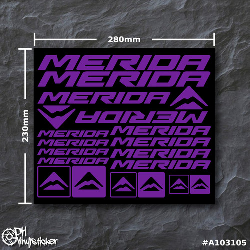 Merida stickersatz lila - lila, |