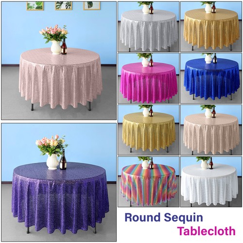 Pailletten tischdecke rund - pailletten,