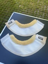 Eskadron Kunstleder Hufglocken mit Lammfell, weiss, XL