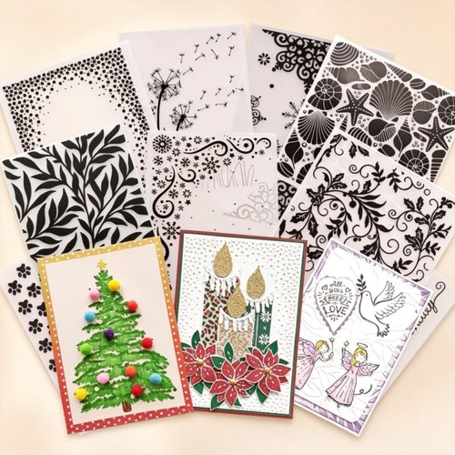 Prägeschablone embossing - 3d,