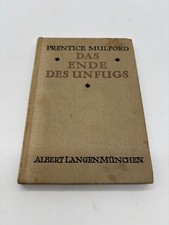 Das Ende Des Unfugs-prentice Mulford 1925