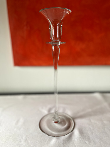 Sehr hoher glas kerzenleuchter - glas,