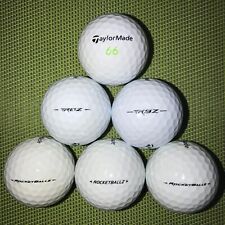 37 GOLFBÄLLE TaylorMade Rocketballz, sehr gute Qualität AAAA-AAA, Weiß, Turnier