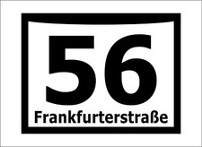Hausnummer von 8,5 bis 28cm