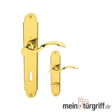 Hoppe Türdrücker Caracas BB WC Messing poliert F71 Türgriff TürklinkeTürbeschlag