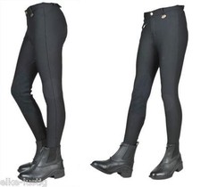 Reithose Kinder-Essen Winter - Kniebesatz Reithose Schwarz ideale Winterreithose