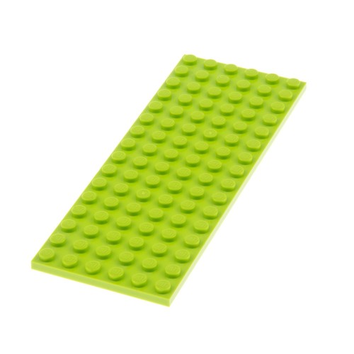 Lego bau platte 6x16 - bau, lime