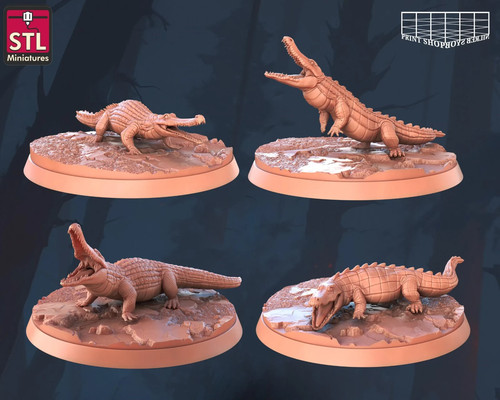 Krokodil miniatur set - miniatur,