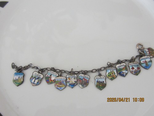 835 silber armband wappen - silber,