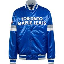 STARTER NHL Toronto Maple Leafs HOMEGAME Varsity Satin Jacke Gr. L