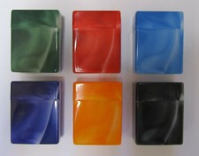 ☆ Zigarettenbox XXL - BIG COLOR marmoriert - 30 32 Zigaretten (Schachtel Etui)