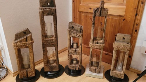 Windlicht unikat aus uralten - unikat,