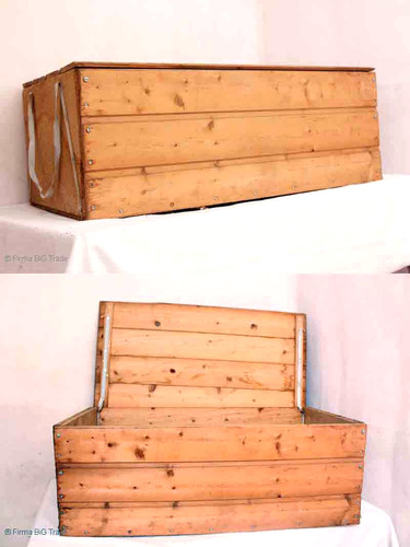 Schöne nostalgische holztruhe - schöne,