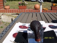 Pfeife / Tabakpfeife, Torben Dansk-Lauenburg,9mm F. beraucht ,Puk,rustik