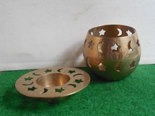 2 Windlicht mit Stern-Dekor