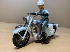 Bandai 4090 Polizei Motorrad mit Fahrer ohne Fernbedienung 28cm  60‘Jahre 