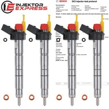 4x 0445116024 Injektor Einspritzdüse BMW E81 E87 E83 E70 120d X3 X5 13537805428