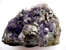 Stufe Fluorit xx, Galenit xx