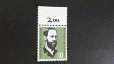 BRD Michel NR. 252 ; 100. Geburtstag Heinrich Hertz postfrisch mit Oberrand 1957