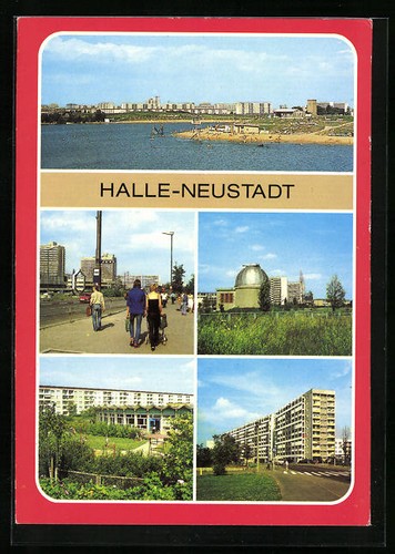 Halle neustadt freibad - ak,