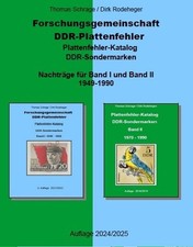 DDR Plattenfehler Katalog Nachtragakatalog für Band I und II