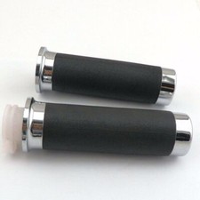 25mm Gasgriffe Schwarz Chrom