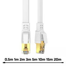 Ethernet Lan Kabel Internet Netzwerk Flachkabel Cat 8 Wlan DSL Kabel Gigabit 40G