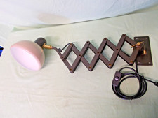 alte antike Scherenlampe ---Schirm emailliert------Nachlass