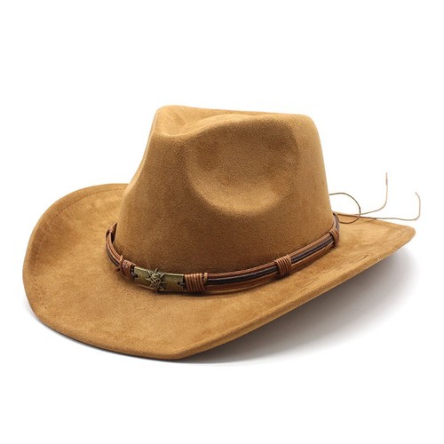 Wildleder western cowboyhut - wildleder,