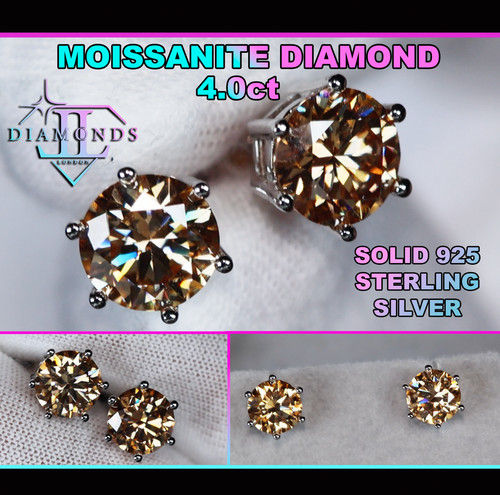 Champagner moissanit diamant - moissanit,