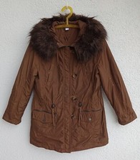 WEGA FASHION Damenjacke mit Kapuze, Braun, Größe 42, Polyester, 1A Zustand