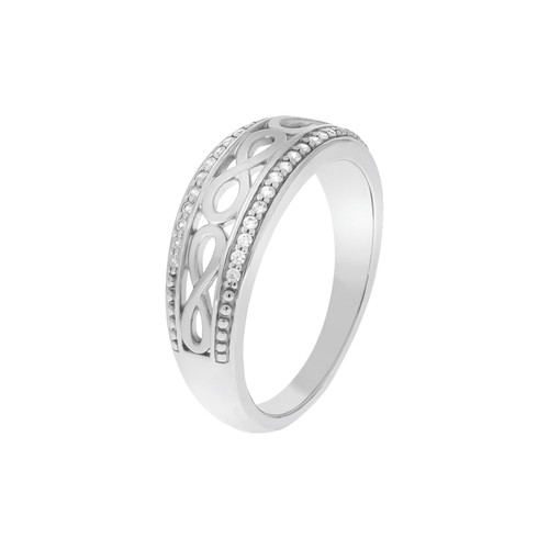 Ring silber 925 glanz mattiert - silber,