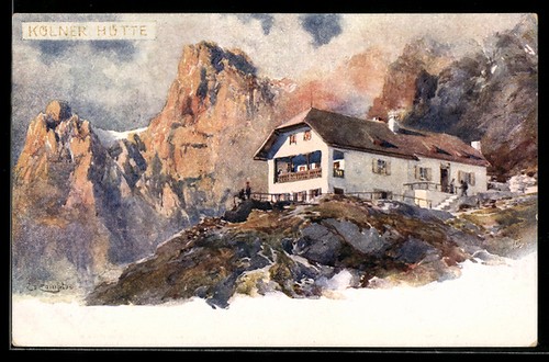 Künstler edward theodore - künstler-ak,