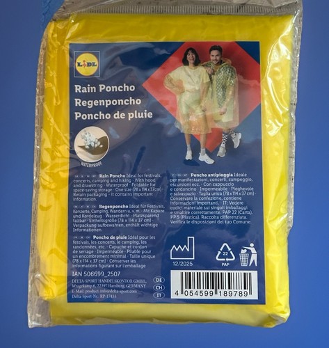 3er set lidl regenponcho - set,