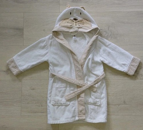 Bademantel kinder weiß beige - kinder, weiß/beige