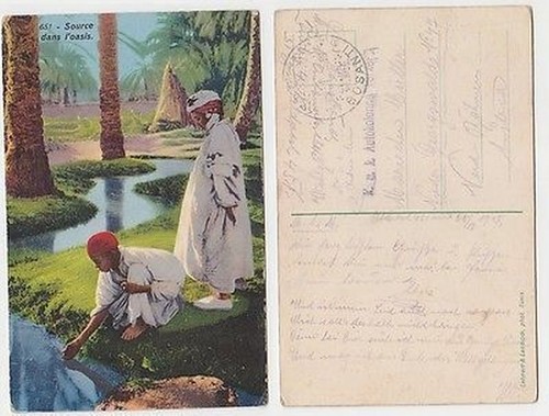 65842 mit feldpoststempel - ak,