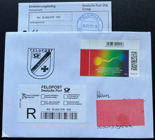 Feldpost, R-Brief, Familientag Büchel, Air Base, 2025, codiert u gelaufen