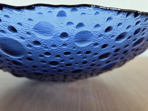Vintage glasschale blau - vintage,