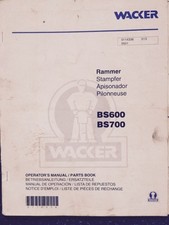 x 160 Wacker BS 600 700 Ersatzteil  parts Bedienungsanleitung service manual