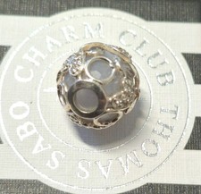 Thomas Sabo Karma Beads Happy Baby, Herzen Schnuller, blau- grau, Echtsilber!!