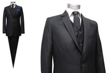 3 teilige Herrenanzug Schwarz