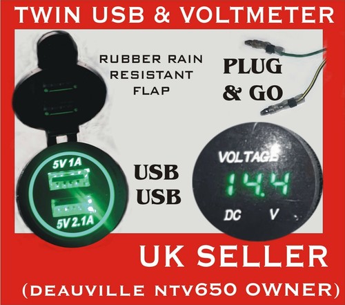 Twin usb socket - socket, &