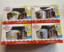 4 Ferrero Kinder Riegel Sammeltassen Edition 2021, neu ovp ungeöffnet 