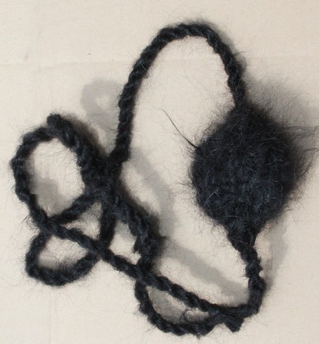 Langhaar mohair knebel - langhaar,